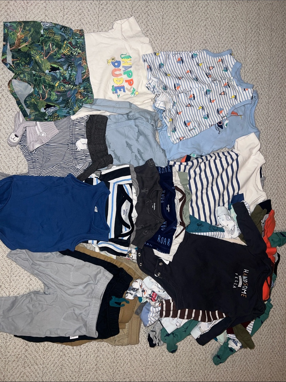 Large boys bundle 0-6 months